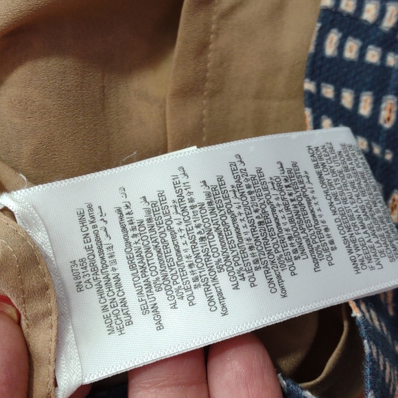 NWOT BCBGMaxAzriaAllina Printed Dress Dark Ink Combo - Picture 12 of 13